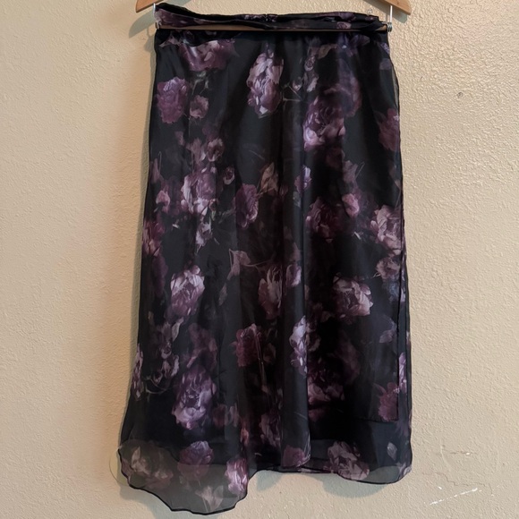 Vince Night Garden Handkerchief Drape Skirt - Picture 12 of 16